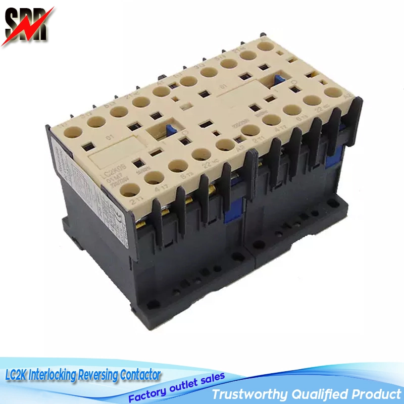 LC2-K06 LC2K09 LC2K0610 Mini Interlocking Reversible Contactor 3p+Nc 3p+No 110V 220V 380V AC Magnetic Contactor