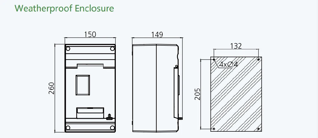 PEMC DC MCCB, 500A, 2 pole, with IP66 enclosure