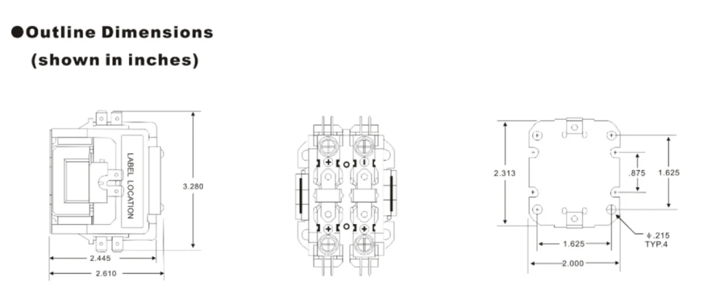 Stac2 Series AC Air Conditioning Contactor