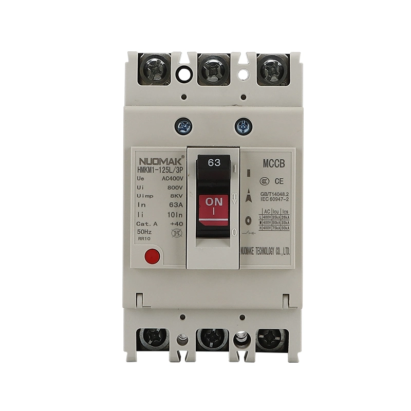 Intelligent Circuit Breaker Special Circuit Breaker for Distribution Box MCCB RCCB 100A 125A 3p 4p Nuomake Hmkm1-125L