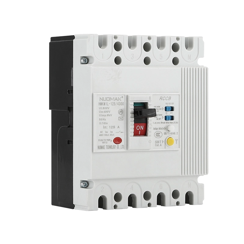 MCCB Molded Case Residual Current Circuit Breaker Special Switch for Distribution Cabinet125A 3p/4p Lower Incoming Line