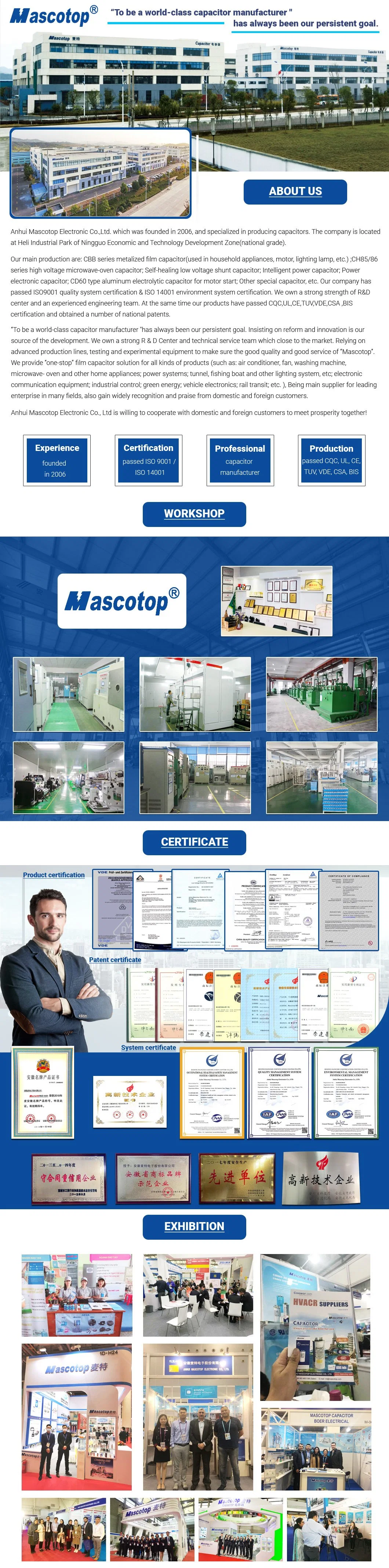 Manufacture Copper Mascotop, OEM General Packaging China Contactores Home 3p AC Contactor