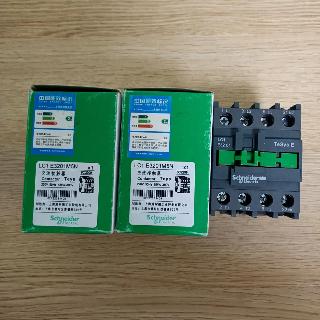 Schnaider 3-Pole Contactor LC1e3201m5n Xmla010A2s11 LC1d18m7c