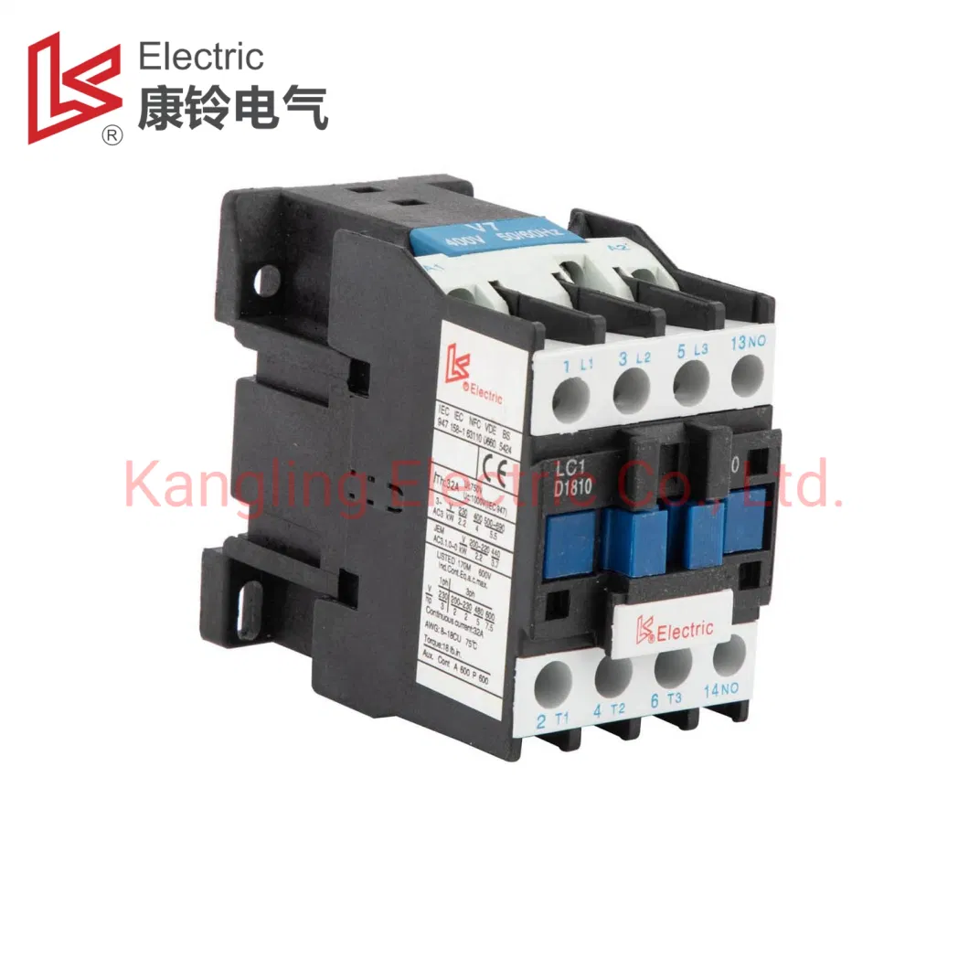 Hotest Seller AC Contactor AC220V 9A Tesys Electric Contactor LC1d Contactor