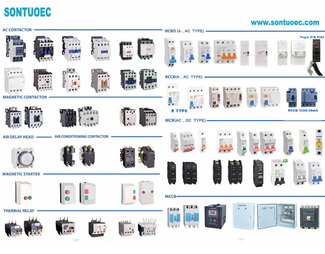 Sontuoec LC1-D 09/12/18/25/32/40/50/65/80/95 M7 230V Electrical AC Contactor 3p, 4p