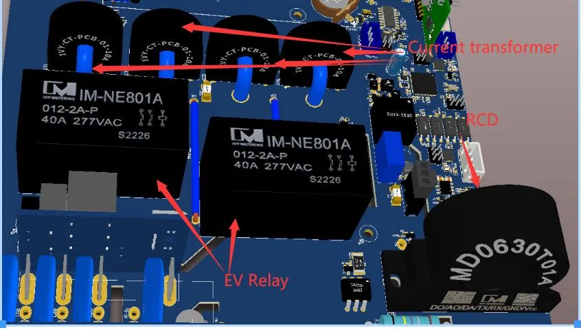 CE/TUV/UL Approved 40A 250VAC Dpst PCB 2 Pole 12V Automotive Relay Contactor for AC Charger