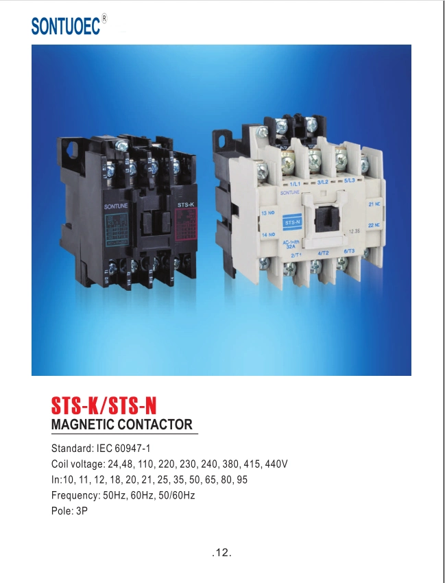 S-N25 Series Magnetic Contactor 3pole IEC60947-1 Standard Quality
