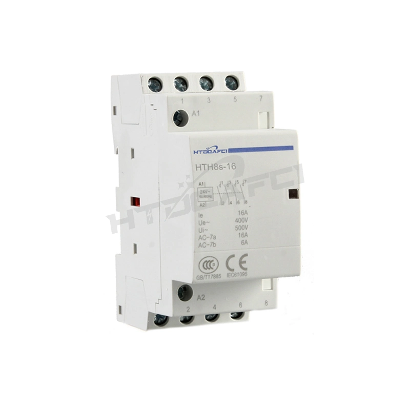 Hth8-32CE Certificated Lighting Control System 220V 32A 2 Poles AC Magnet Contactor Modular Contactor