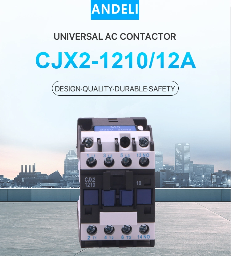 Cjx2-1210 12A 3-Phase 50/60Hz for Andeli Contactor