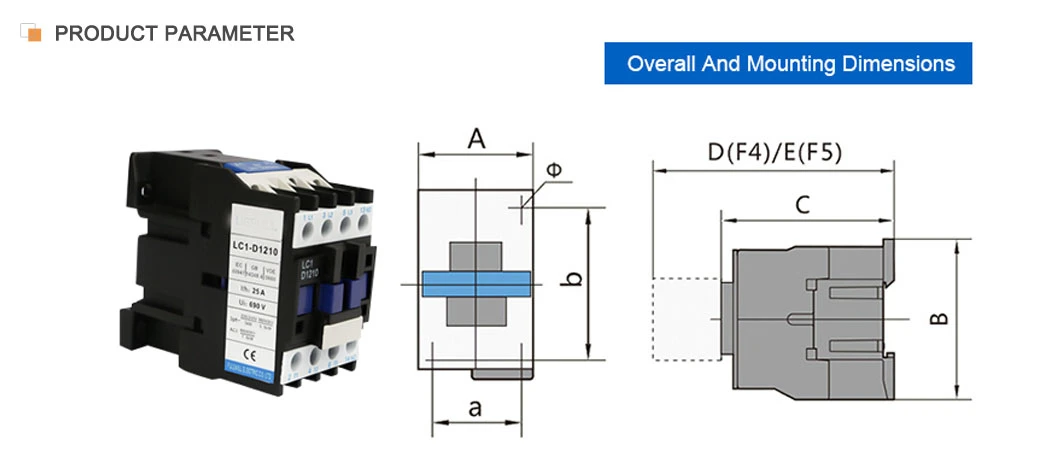 AC Contactor St2 (new LC1 style) 9511 LC1-D Magnetic Contactor