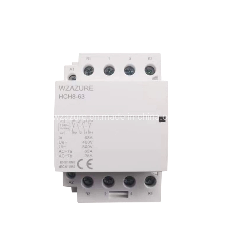 DIN Rail Household/Home Use 4p 63A 2no2nc AC Modular Contactor
