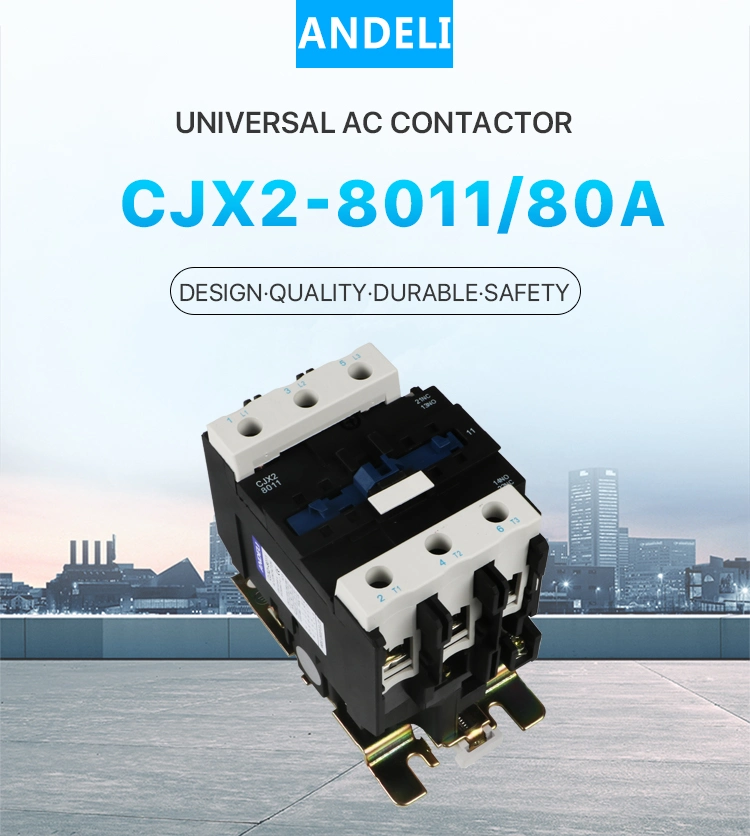 Cjx2-8011 80A 3-Phase 50/60Hz 380V Andeli Contactor