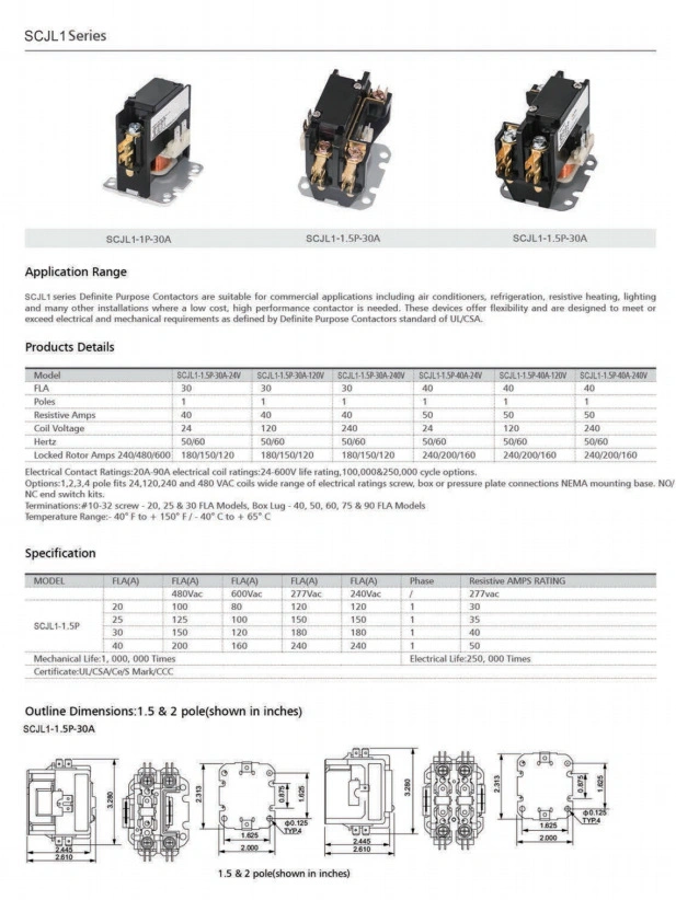 AC Contactor of Household Building Air Conditioner