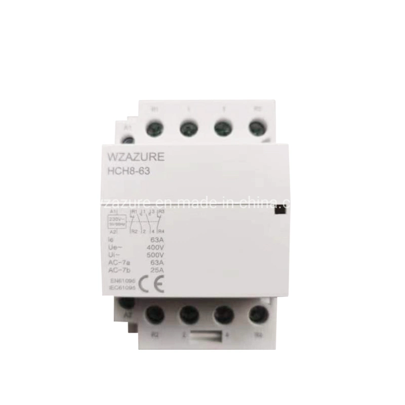 DIN Rail Household/Home Use 4p 63A 2no2nc AC Modular Contactor