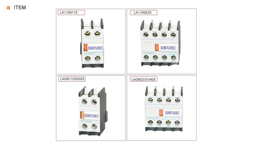 La1-DN Series 10A Auxiliary Contact Contactor Accessories Automation Blocks Time Delay Timer