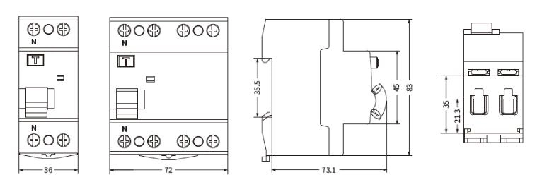 Online Shopping Stid-B RCCB Circuit Breaker B Model Supply for Recharging Station