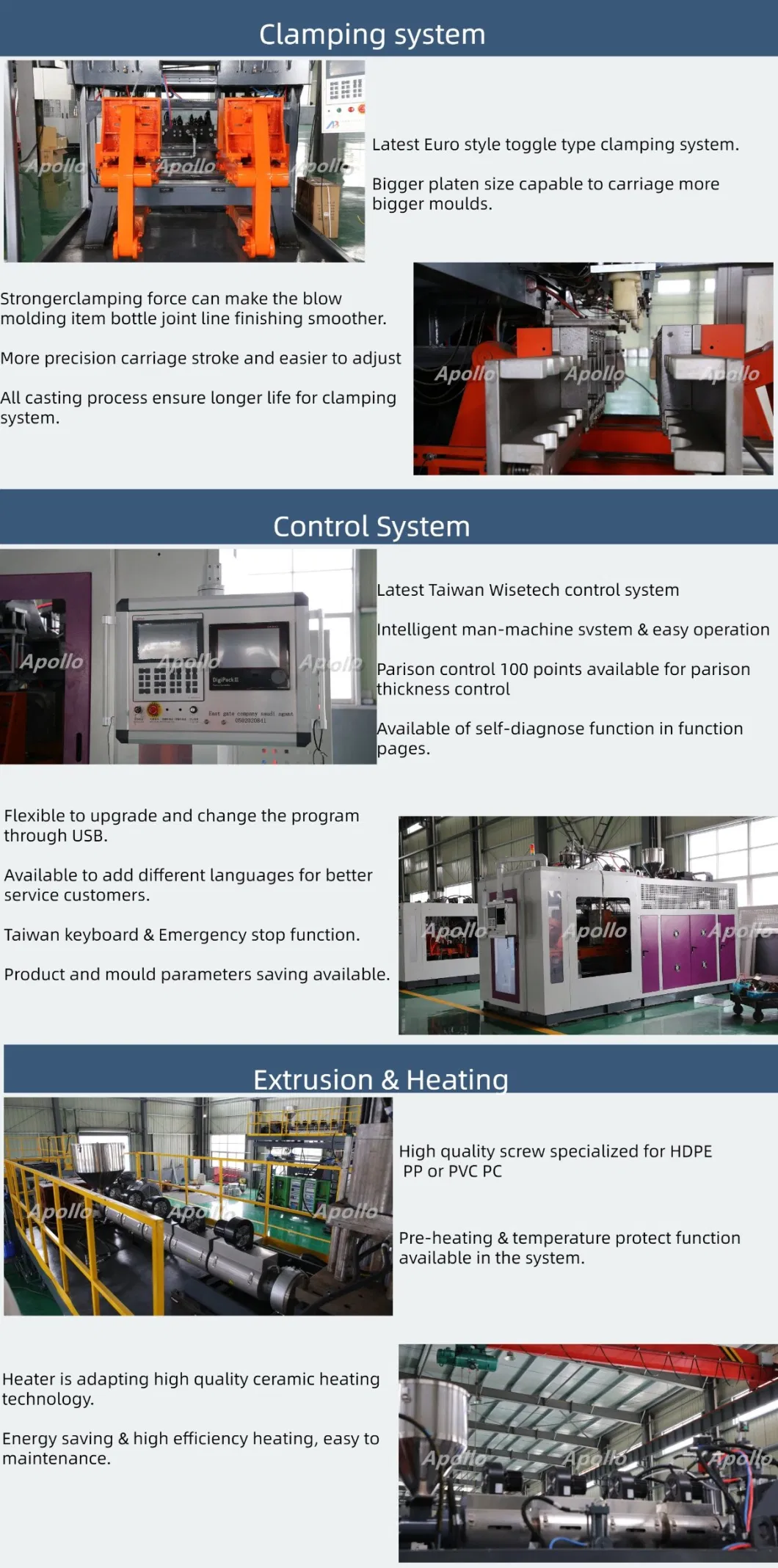 HDPE 8L 10L 25L Plastic Contactor Drum Jerrycans Blow Molding Machine