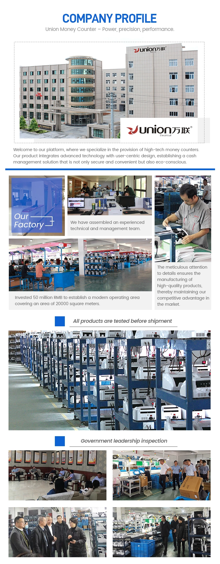 Union 0720 Ultra-Fast Banknote Counter with High-Speed Magnetic and UV Detection