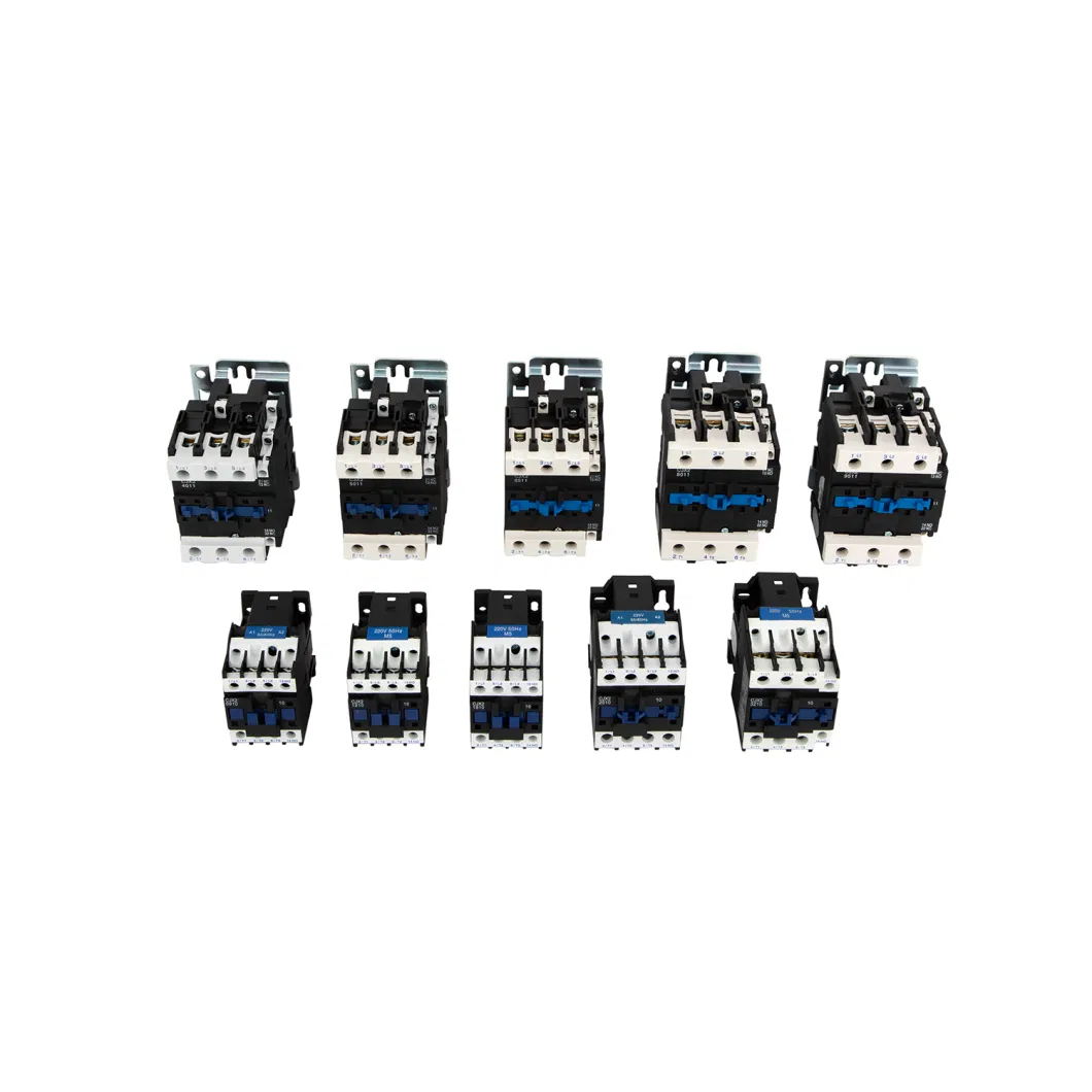 Geyue Electrical Contactor 3 Pole AC Type Cjx2 LC1 220VAC 380VAC Contactor 12A Magnetic Contactor Cjx2-12 LC1-12 Cjx2-1210