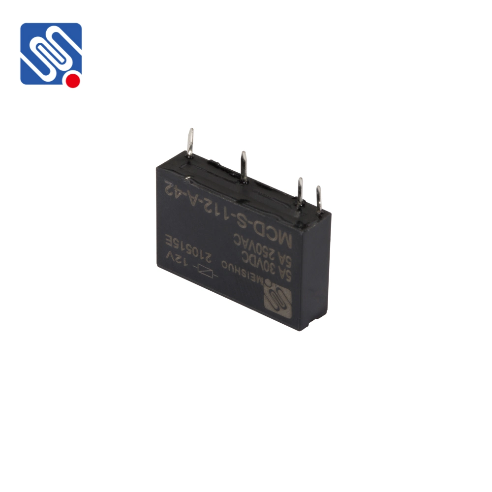 Black Subminiature Meishuo Zhejiang, China Electromagnetic Power Relay Relays Mcd-S-112-a-42