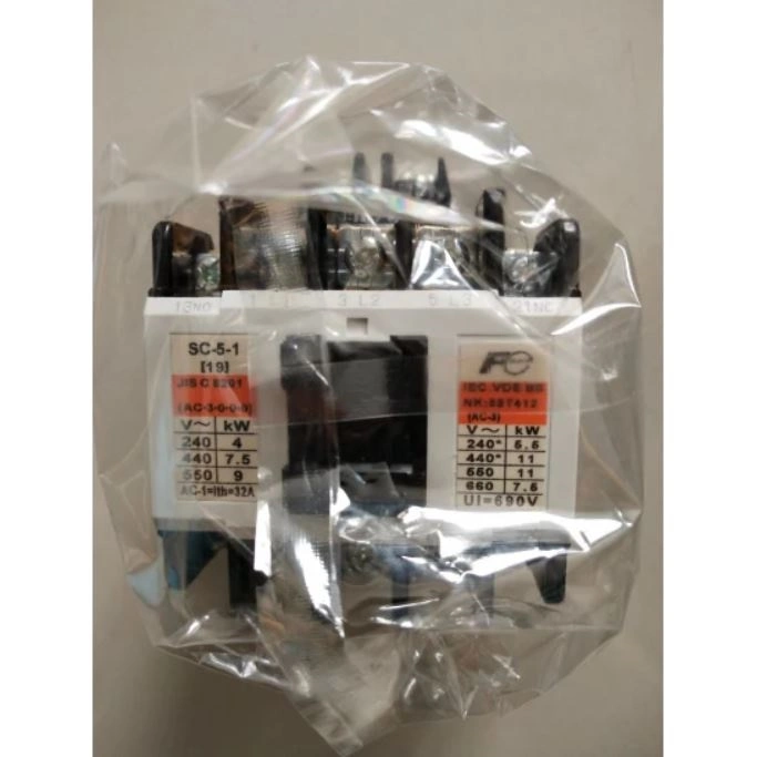 Brand-New Fu-Ji Sc-5-1 AC Contactor-Magnetic Contactor-3 Pole 1no/1nc 32A Good-Price