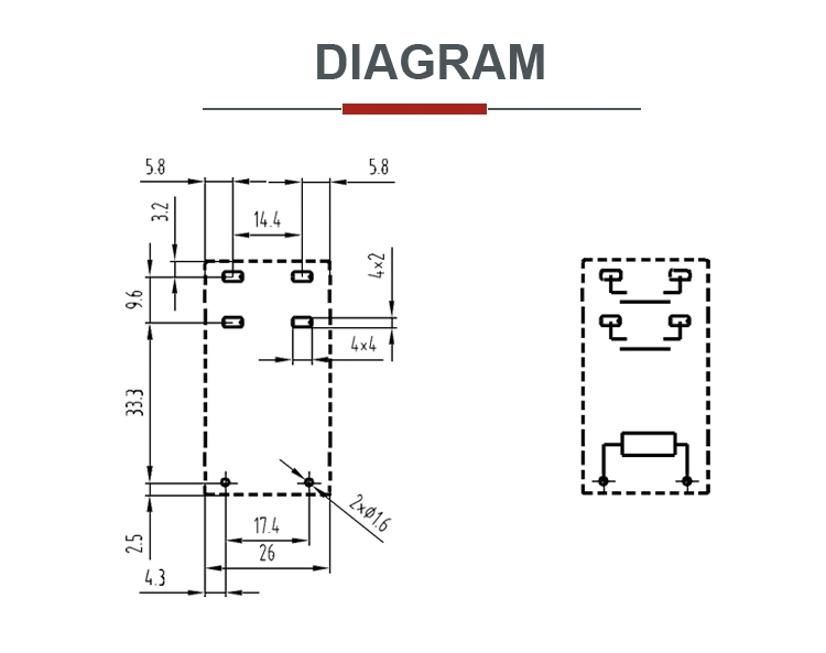 CE/TUV/UL Approved 40A 250VAC Dpst PCB 2 Pole 12V Automotive Relay Contactor for AC Charger