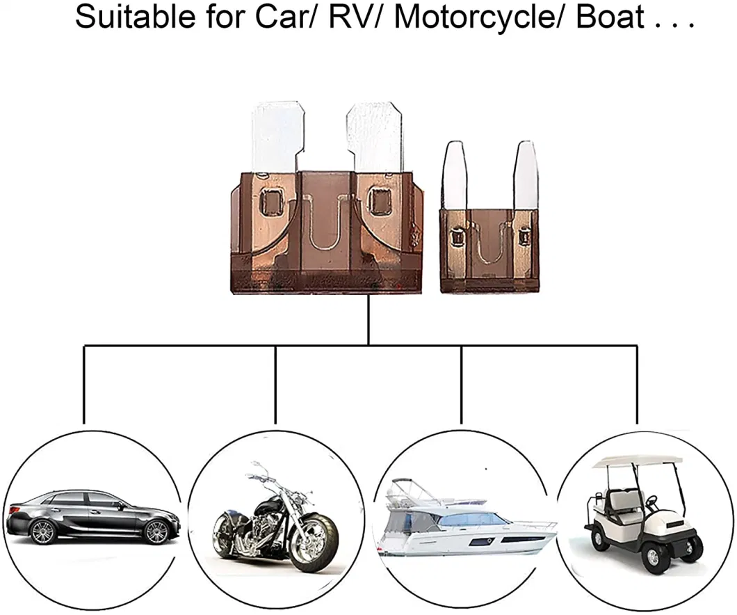 Auto Car Motorcycle SUV Fuses Mix Car Mini Standard Blade Fuse 5 7.5 10 15 20 25 30 AMP ATM Apm