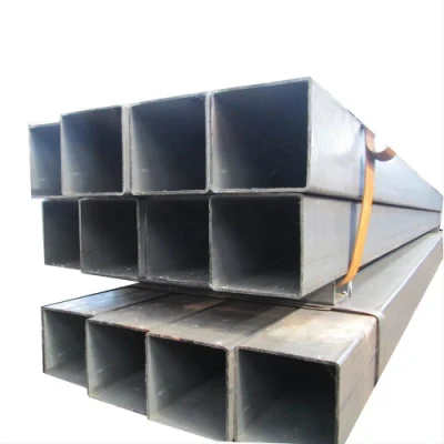 100X100 Square Iron Steel Tube Proveedor ERW SHS MS Square Sección hueca para material de construcción