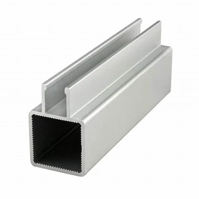 6061 T6 extruida de rosca interior de aluminio perforado tubo recto redondo cuadrado