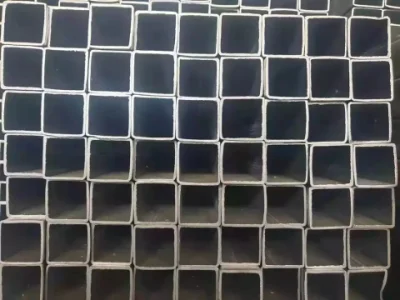 Perfil de acero ASTM Ms tubo cuadrado cuadrado galvanizado Tuberectangular rectangular de tubo de hierro galvanizado para la construcción