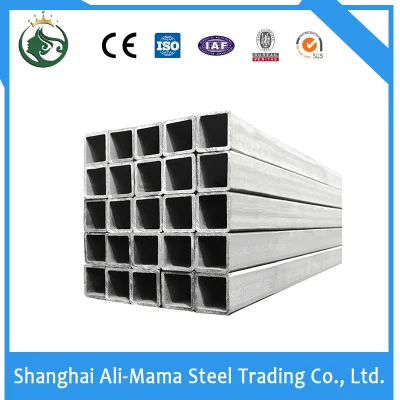  1/6china de acero al carbono de suministro de tubos cuadrados / Tubo de acero tubular hueco rectangular