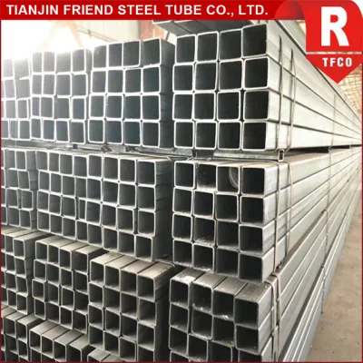  Tubo cuadrado de acero galvanizado de acero al carbono/tubo de acero tubular hueco rectangular