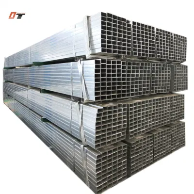 Negro de acero al carbono de la PTR galvanizado 40X80 50X100 de la plaza de cuerpos huecos tubo rectangular