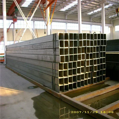 C250 Sección hueca rectangular, en caliente, inmersión, 76X38, cuadrada de acero galvanizado Tubo