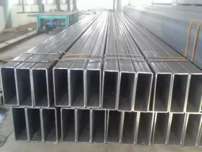 Q345b tubo cuadrado soldado estructura de acero Ingeniería Q345D rectangular sin costuras
