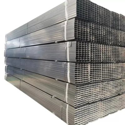 Perfil de acero ASTM Ms tubo cuadrado cuadrado galvanizado Tuberectangular rectangular de tubo de hierro galvanizado para la construcción