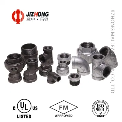 Fabricante UL&amp;FM Heavy Duty Galvanized maleable tubería de conexión en T