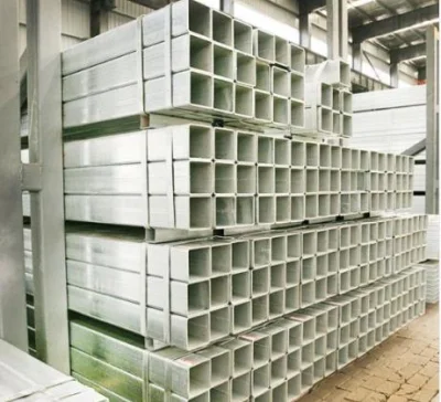  40X40 tubo de acero cuadrado pregalvanizado para material de construcción de marcos de ventanas