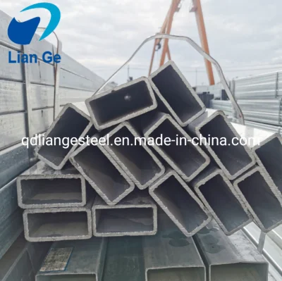  Leve baja en carbono el carbono galvanizado cuadrado REG de tubos de acero estructural rectangular de 25*50 cuerpos huecos previamente el precio por tonelada de hierro