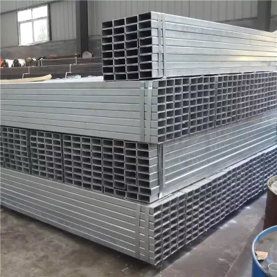 Perfil de acero ASTM Ms tubo cuadrado cuadrado galvanizado Tuberectangular rectangular de tubo de hierro galvanizado para la construcción