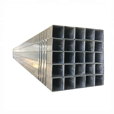  Alimentación China Q195 Low Carbon negro acero galvanizado en caliente tubo cuadrado de recubrimiento/tubo de acero tubular hueco rectangular