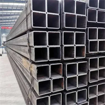  Black Hollow Sección Q195 Q235 Q345 Square Metal Tube Carbon Tubo de acero