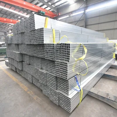 100X100 Square Iron Steel Tube Proveedor ERW SHS MS Square Sección hueca para material de construcción