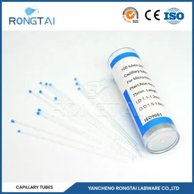  Rongtai sellado tubo capilar Fabricación de diámetro pequeño vidrio Cuarzo capilar Tubo China Square tubos capilares de vidrio