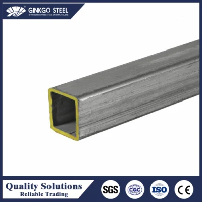  Metal soldado al carbono suave MS ERW Black Iron Hollow Section Tubo cuadrado galvanizado 200X200 rectangular y cuadrado de acero