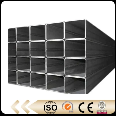  Metal soldado al carbono suave Sección hueca de hierro negro rectangular y. Tubo cuadrado de acero S275 200X200 tubo cuadrado galvanizado