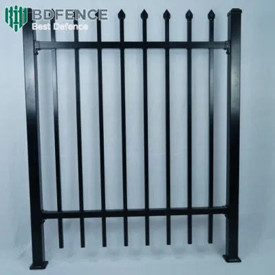  Tubería cuadrada Galvanized Esgrima Decorativa Ornamental Seguridad Industrial Fence in China tubular