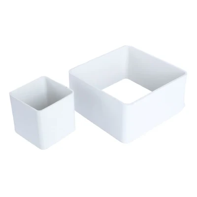 Renovación de la construcción de la plaza de PVC Tubo de plástico hueco de madera del tubo de plástico de vinilo blanco puesto cerco
