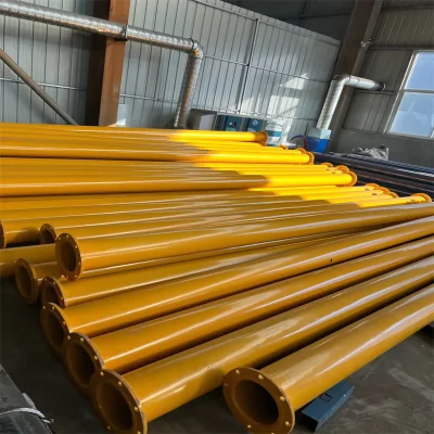  ASTM A53 tubo de acero recubierto de plástico carbono de gran diámetro personalizado Acero Anti-corrosión tubería recubierta de plástico soldado Anti-corrosión tubería de acero
