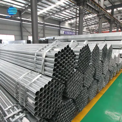 El mejor venta P235/2 Pulgadas/BS1387/REG/galvanizó/ASTM/Ronda/hilo/Ranurado/pintado/tubo de acero galvanizado Pre